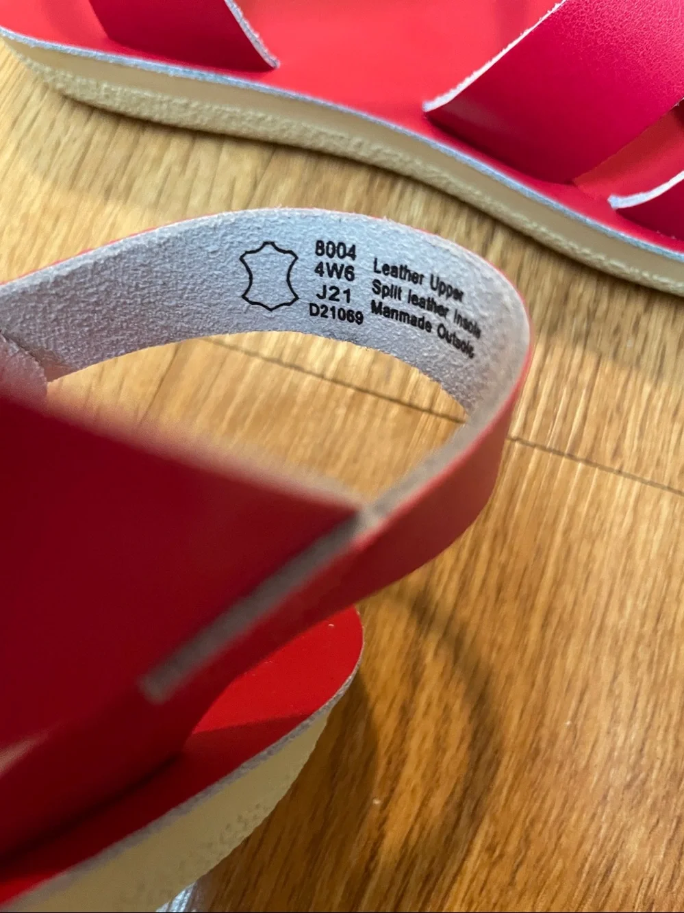 Sun-San Swimmer Sandal in Red Size 4 by Hoy Shoe